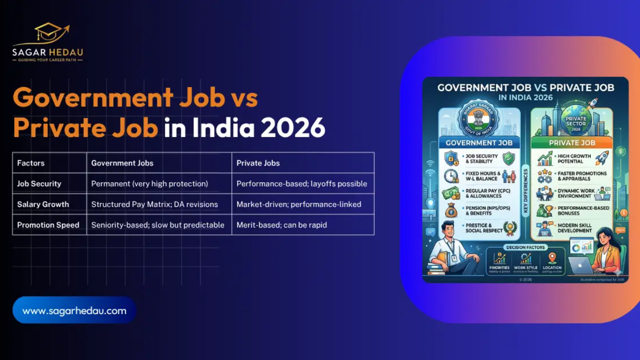Government job vs Private job in 2026 in India