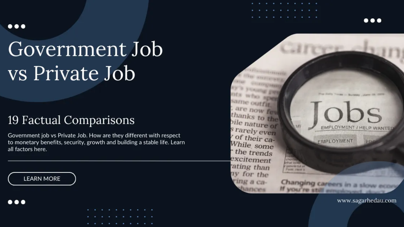 Government Job vs Private Job in India