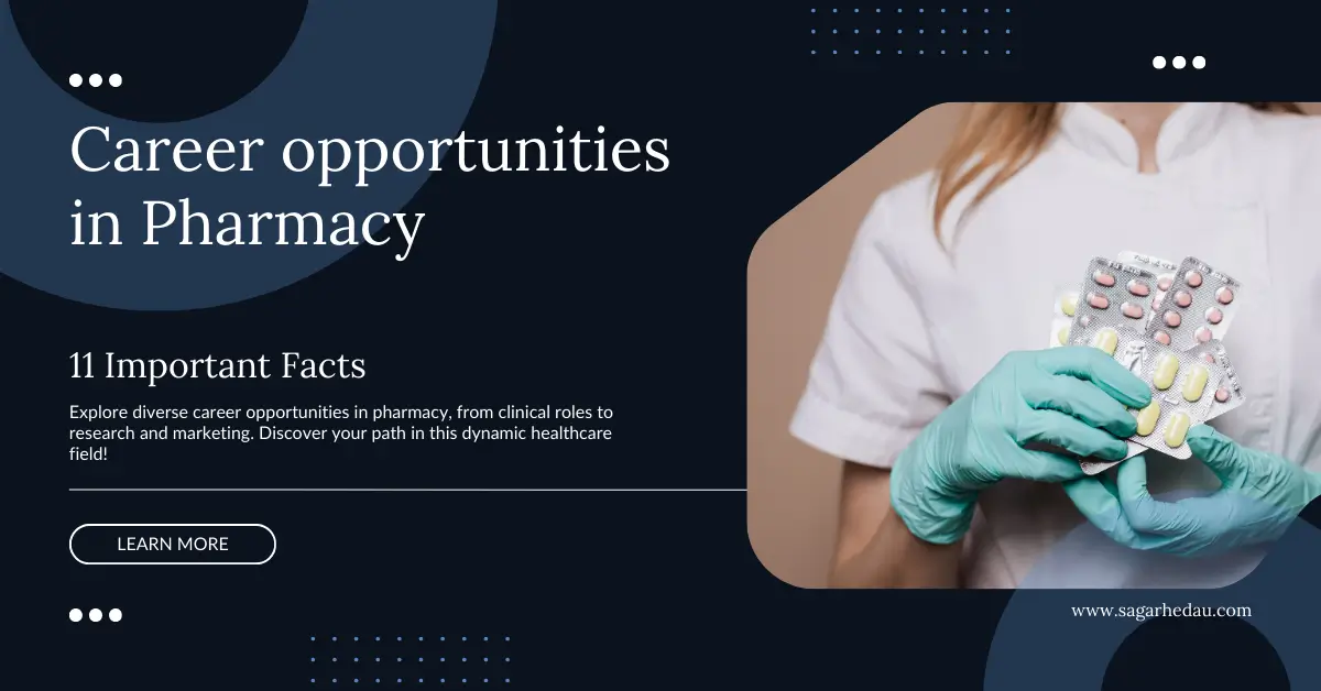 career opportunities in pharmacy