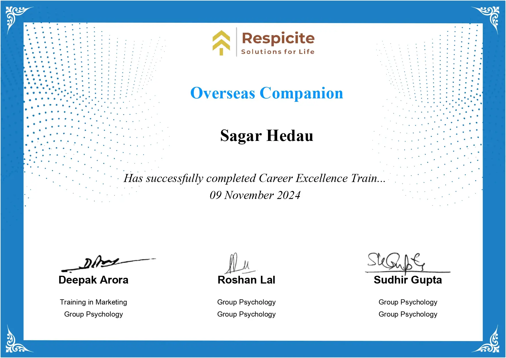 Certified-Overseas Companion