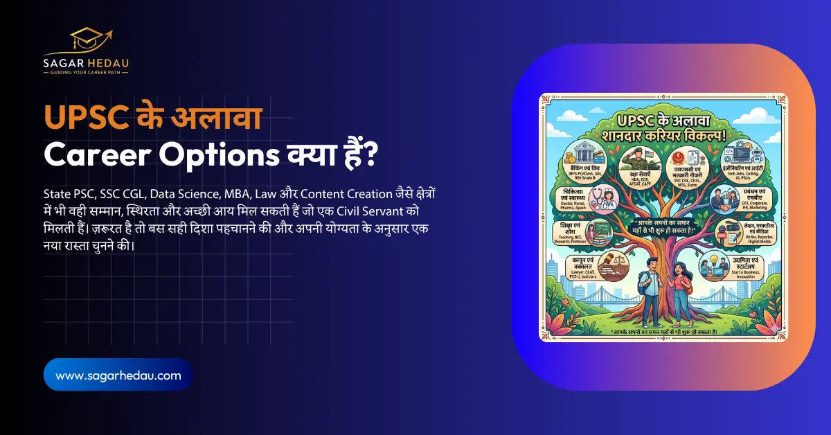 UPSC के अलावा Career Options क्या हैं?